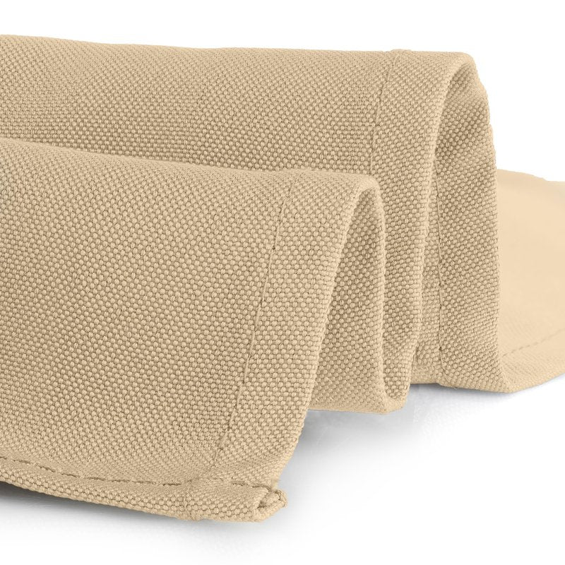 Gee Di Moda Square Tablecloth - 85 x 85 Inch Beige Table Cloth for Large Square or Round Tables - Heavy Duty Washable Fabric - for Buffet Table, Holiday Party, Dinner, Wedding & Baby Shower
