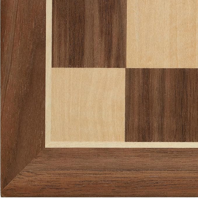 WE Games Classic Walnut Wooden Chess Board Only 11.875 inches Large Chess Board for Adults Wood Veneer Chessboard 1.25 inch Squares