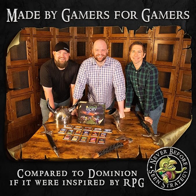Goblins &amp Glory Strategy Board Game – Fantasy Deck Building Adventure with Heroes Monsters &amp Quests – Fun Card Game for Adults &amp Teens Ages 14+ 3–5 Players 30+ Minute Gameplay