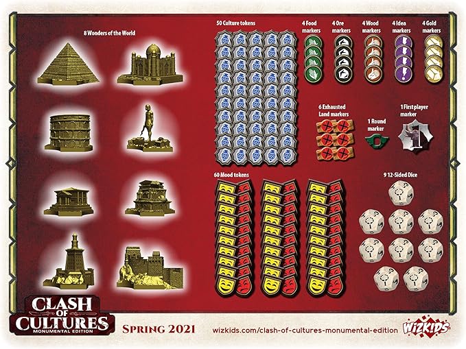 Clash of Cultures: Monumental Edition | Board Game WizKids - New Edition