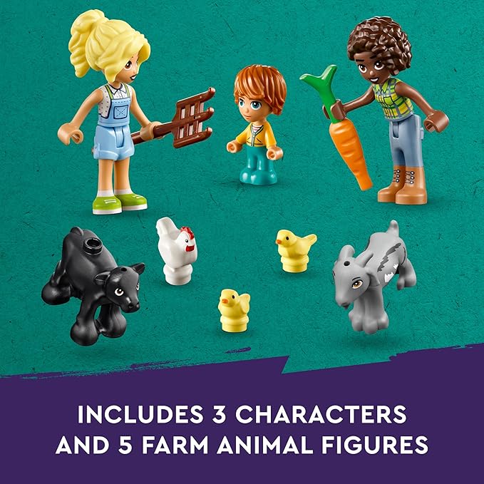 Lego Friends The Sanctuary of The Farm Animals Building Toy with Tractor Mill 3 Mini Dolls and 5 Animals Toys for Girls and Children from 6 Years and Older Gift Ideas 42617