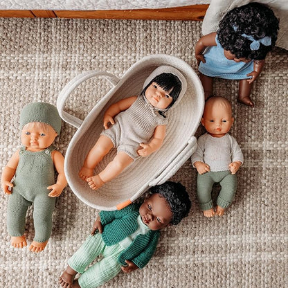 Miniland Doll 12 5/8'' Asian Boy (Polybag) - Made in Spain Anatomically Correct Quality Inclusion