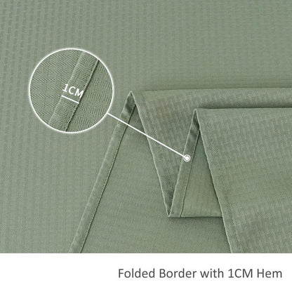 maxmill Rectangle Tablecloth Weaved Pattern Waterproof Spillproof Wrinkle Free Table Cloth, Kitchen Dining Tabletop Decoration, Fabric Table Cover for Holiday Parties, 52 x 70 Inch, Sage Green