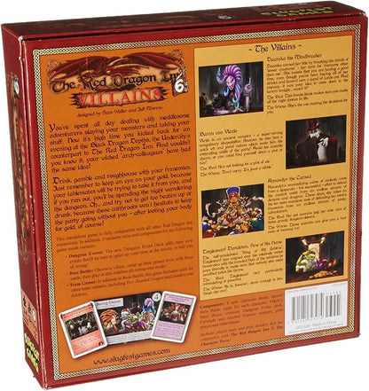 Slugfest Games: The Red Dragon Inn 6: Villains Strategy Boxed Board Game For 2 to 4 Players 30 to 60 Minute Play Time Ages 12 &amp Up