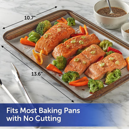 Reynolds Kitchens Pop-Up Parchment Paper Sheets, 30 Count, Fits Standard Baking Pans and Cookie Sheets, Non-Curling, Non-Stick, Pre-Cut, Oven-Safe Up to 425F, 10.75 in x 13.75 in