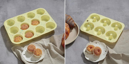 Skiennix 46PCS Silicone Bakeware Set - Versatile Molds for Baking Cakes, Muffins, Donuts & Cupcakes
