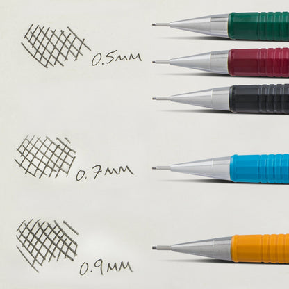 Pentel P207BP2K6 Sharp Mechanical Drafting Pencil, 0.7 mm, Blue Barrel, 2/Pack