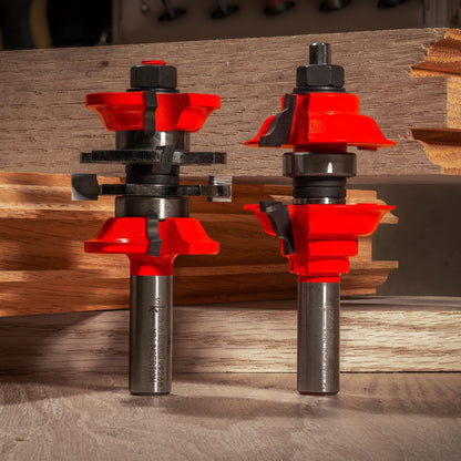 Freud 99-268: 1-7/8" (dia.) Entry & Interior Door Router Bit System with 1/2" shank, ogee profile