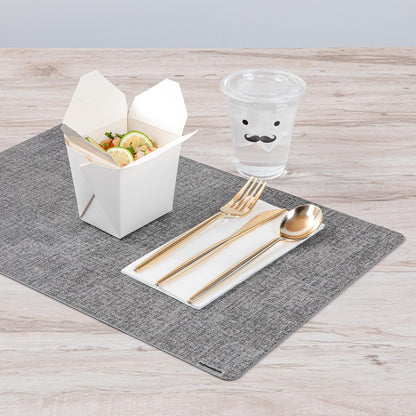 Restaurantware-Moderna 7.5 Inch Fancy Disposable Flatware, 60 Durable Plastic Flatware - With Reinforced Handle, Heavy-duty, Gold Plastic Sustainable Cutlery Or Restaurants