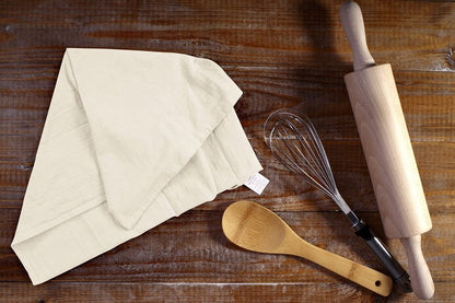 Utopia Kitchen Natural Flour Sack Towels [6 Pack - 28 x 28 Inch] 100% Cotton Tea Towels for Cleaning & Drying - Highly Absorbent Kitchen Dish Cloth