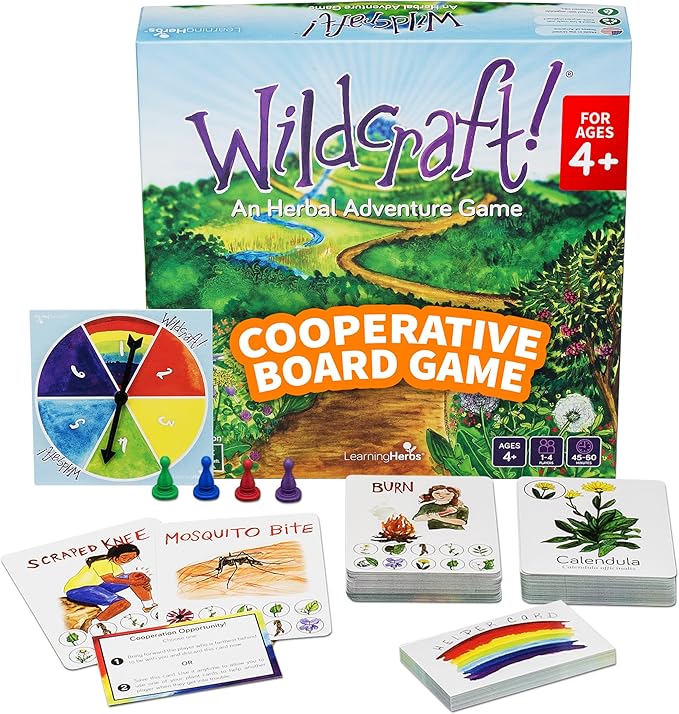 Wildcraft! Board Game – Cooperative Educational Board Game for Kids 4–6 &amp Families – Nature &amp Herb Learning Game – Family Board Games for Kids – Herbal Adventure Cooperative Game