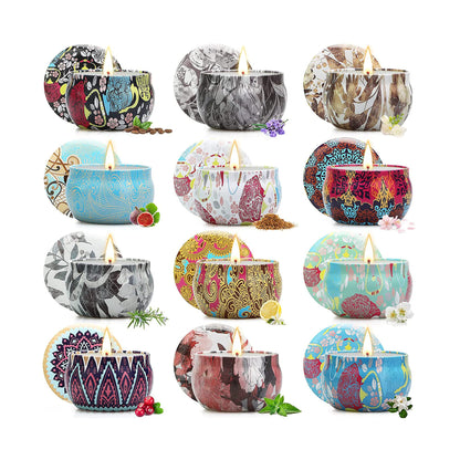 Candles Gifts for Women, 12 Pack Scented Candles, Candles for Home Scented, Soy Wax Aromatherapy Candle Set, Stress Relief & Body Relax, Ideal Gift for Women Birthday, Mothers Day Gifts for Mom
