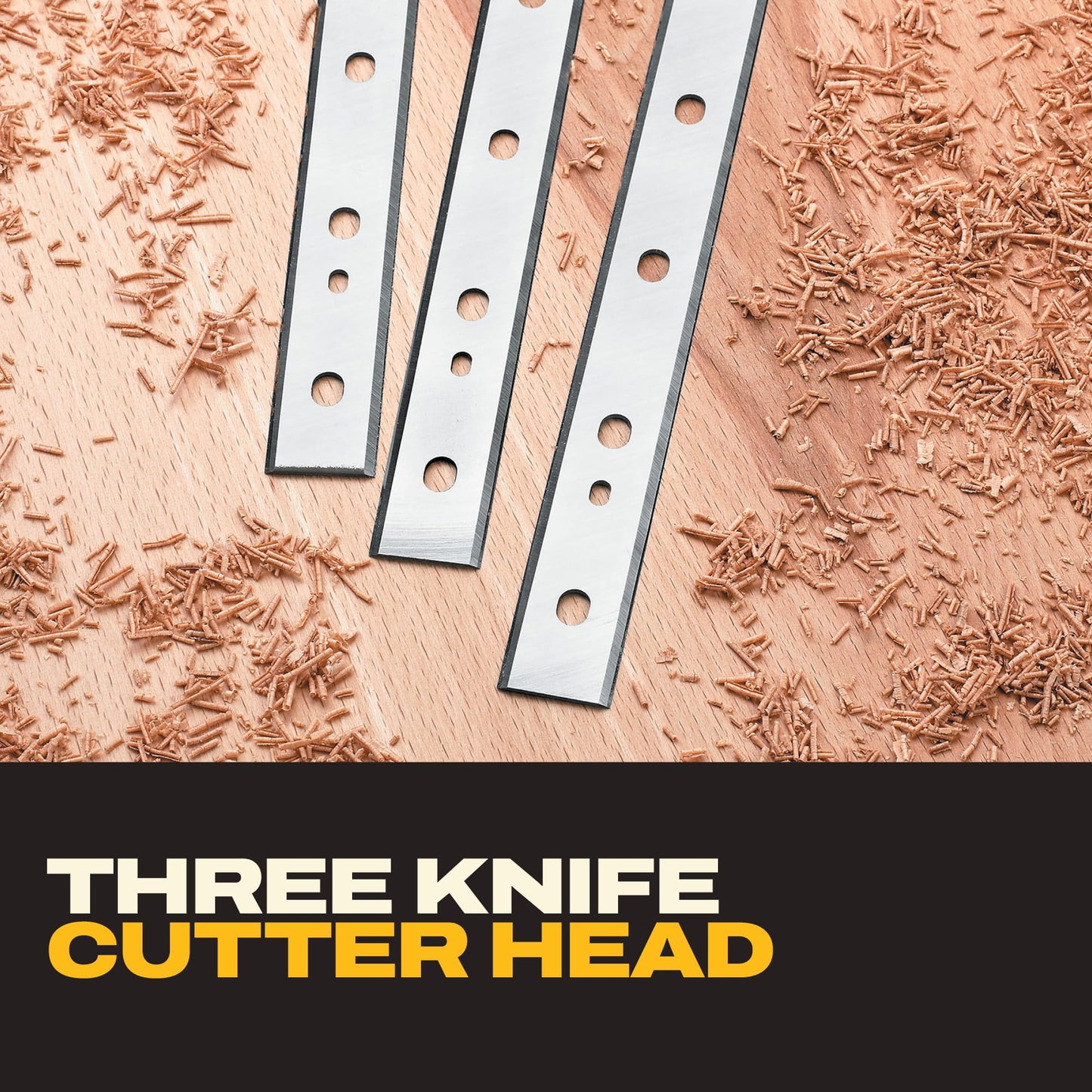 DEWALT Thickness Planer, 13-inch Wood Planer, Three Knife Two Speed, 15 Amp, 20,000 RPM Motor (DW735X)
