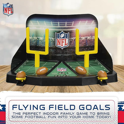 Franklin Sports Mini Football Field Goal Tabletop Game - Flying Field Goal Mini Football for Kids + Adults - Fun Indoor Sports Table Game for All Ages - Tabletop Toy