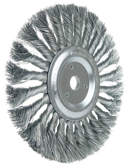 Weiler 08835 7" Standard Twist Knot Wire Wheel, .014" Steel Fill, 5/8" Arbor Hole, Made in the USA (Pack of 2)