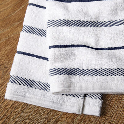 KitchenAid Albany Kitchen Towel 4-Pack Set, Blue Willow/White, 16"x26"
