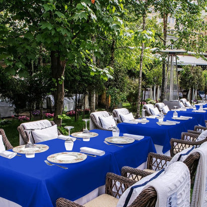 sancua Royal Blue Tablecloth for 8 Foot Rectangle Tables, 6 Pack - 60x120 Inch - Washable Fabric Table Cloth, Reusable Polyester Table Covers for Wedding Party, Banquet, Independence Day, July 4th
