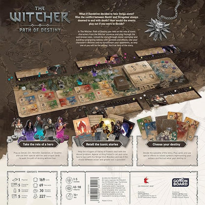 The Witcher: Path of Destiny Standard Edition - Competitive Tableau-Building Strategy Game Featuring Geralt Yennefer Ciri &amp More Ages 14+ 1-5 Players 45-90 Minute Playtime