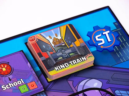 Super Trains: First Ride Super Hero Train Game – Kids &amp Family Board Game Ages 5–10 Dice Rolling Strategy 2–5 Players