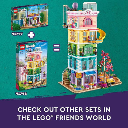 LEGO Friends Heartlake City Community Center 41748 Building Toy Set Creative Challenge for Ages 9+ Includes 6 Mini-Dolls a Pet Dog and Lots of Accessories a Fun Gift for Kids who Love Role Play