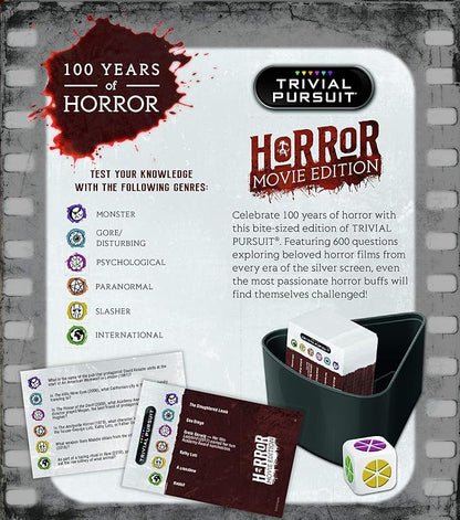 Trivial Pursuit: Horror Movie Edition | Questions from Classic Horror Films | Board Game for Fans of Horror Movies