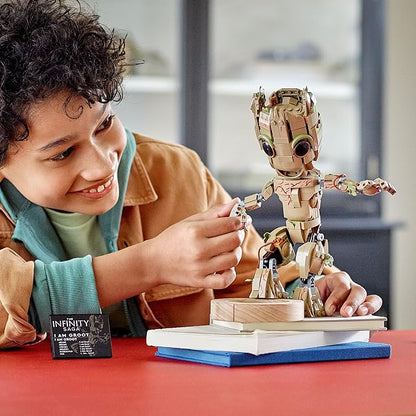 Lego Marvel I am Groot 76217 Building Toy Set - Action Figure from The Guardians of The Galaxy Movies Baby Groot Model for Play and Display Great for Kids Boys Girls and Avengers Fans Ages 10+
