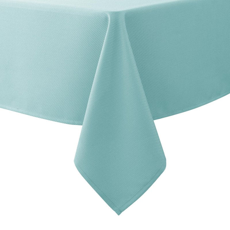 Biscaynebay Textured Fabric Christmas Rectangle Table Cloth 52x70 Inches, Hunter Green Water Resistant Spill Proof Tablecloths for Dining, Kitchen, Wedding and Parties, etc. Machine Washable