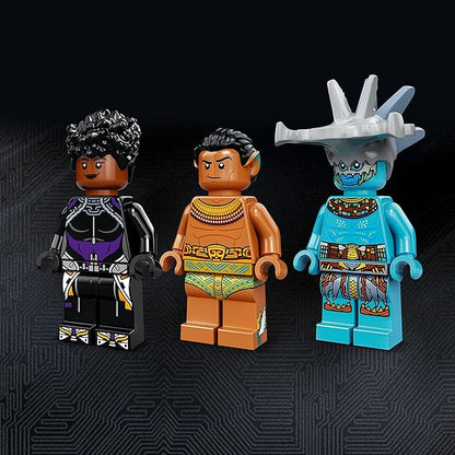 LEGO Marvel Black Panther Wakanda Forever King Namor’s Throne Room Building Kit 76213 Submarine Toy Building Set with 3 Marvel Mini Figures Great Gift for Kids Boys and Girls Age 7+ Years Old