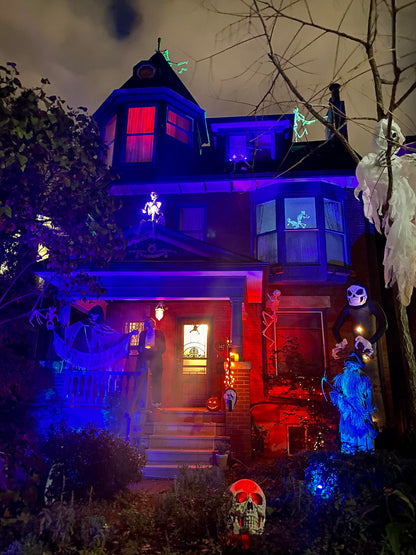 【Upgraded】 LED Flame Lights with Remote & Timer, 4-Mode Rechargeable Battery Operated Flameless Candles, Waterproof Pillar Flickering Lanterns for Room Patio Wedding Halloween Home Decor, Blue