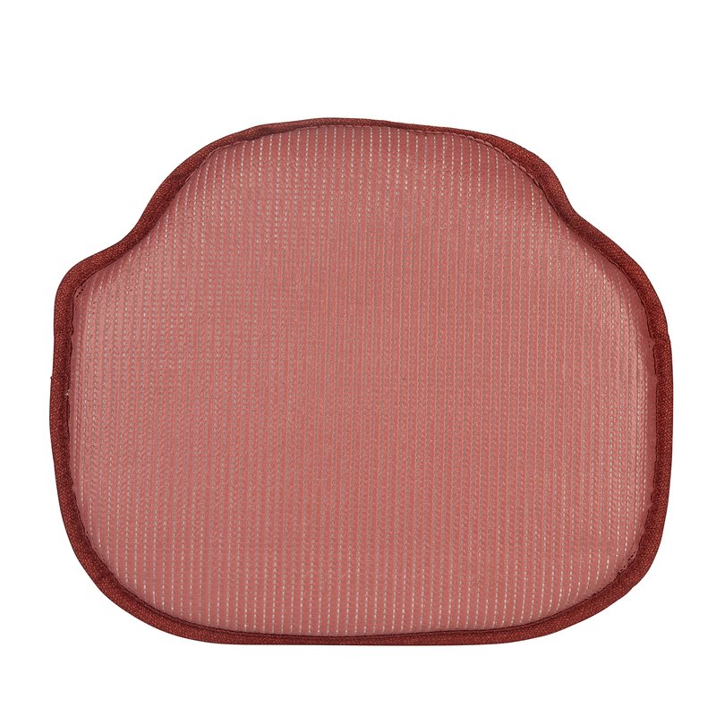 Klear Vu Gripper Omega Non-Slip Windsor Chair Cushions with Skid-Proof Seat Pad for Dining Room, Kitchen, and Office Use, 16x15 Inches, 4 Count (Pack of 1), Flame