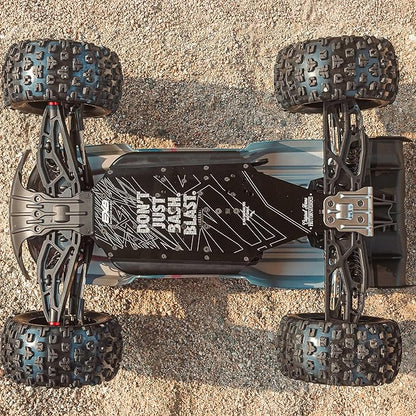 ARRMA RC Truck 1/8 KRATON 4X4 6S BLX BRUSHLESS V6 Speed Truck RTR (Lipo Battery and Charger Not Included) (Blue/Red) ARA8608V6T4
