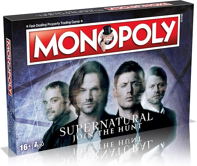 Winning Moves Supernatural Monopoly Board Game Join The Winchester Brothers Sam and Dean Advance to Vampire and Werewolf and Trade Your Way to Success for Ages 16 and up