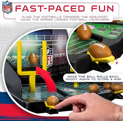 Franklin Sports Mini Football Field Goal Tabletop Game - Flying Field Goal Mini Football for Kids + Adults - Fun Indoor Sports Table Game for All Ages - Tabletop Toy