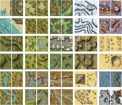 Giant Book of Battle Mats Wilds Wrecks &amp Ruins by Loke - Merchandise Game
