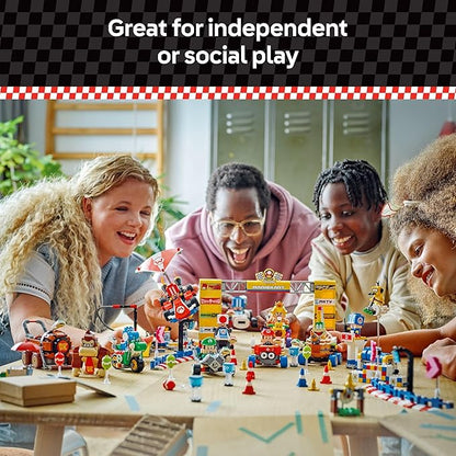 LEGO Super Mario: Mario Kart Toad's Garage - Nintendo Toy Building Set for Kids Boys &amp Girls Ages 8+ - Collectible Mario Kart Toy for Fans with 2 Blue Toad Figures - Gift Idea for Birthdays - 72