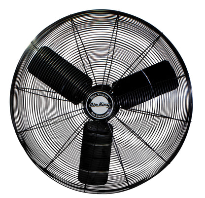 Air King 9035 30-Inch Industrial Grade Oscillating Wall Mount Fan, 1/4-Horsepower, Black Finish