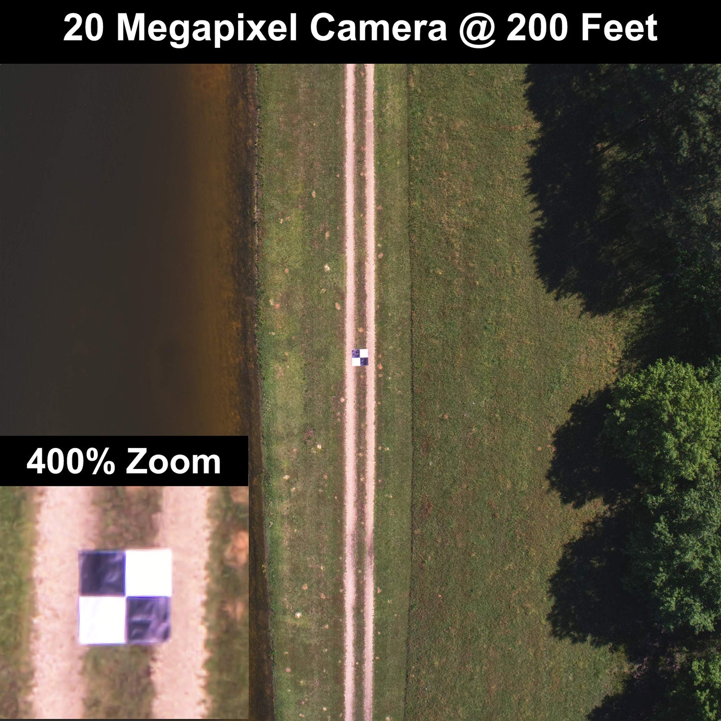 Sky High Bull's-Eye (48"x48") Drone Ground Control Point GCP - UAV Aerial Target for Mapping & Surveying (6 Pack) | Center Eyelet (Black/White Markers) | Pix4D & DroneDeploy Compatible