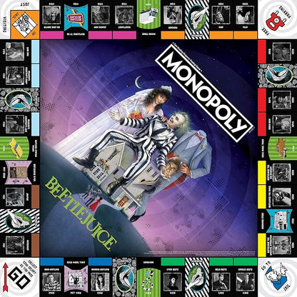 Monopoly Beetlejuice Board Game | Based on The 80’s Fantasy Film Beetlejuice | Officially Licensed Beetlejuice Merchandise | Themed Classic Monopoly Game