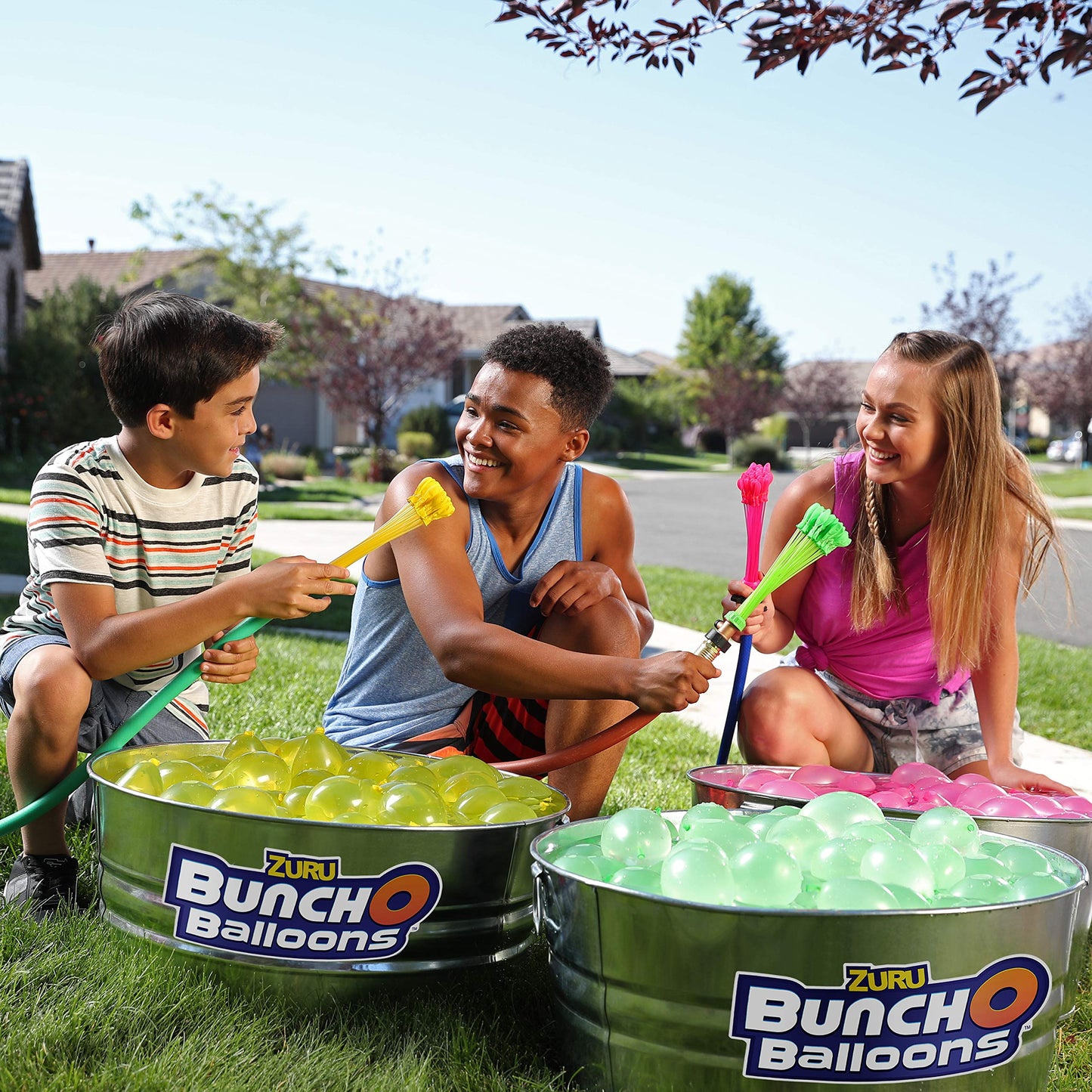 Bunch O Balloons Rapid-Filling Red, White and Blue Water Balloons 6 Pack (100 Balloons) (Amazon Exclusive)