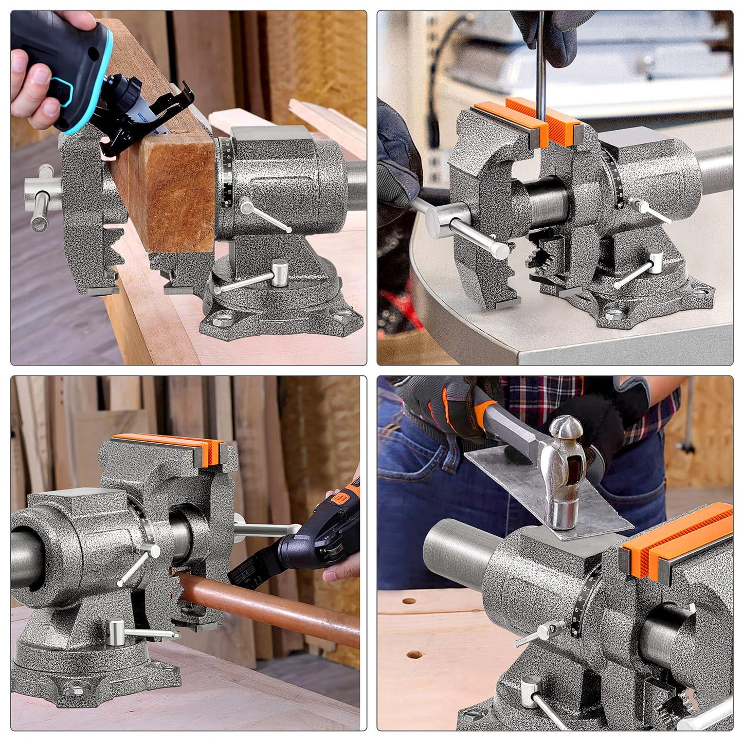 LMYYGOO 5" Bench Vise &Tube Pipe Tubing Beader Tool