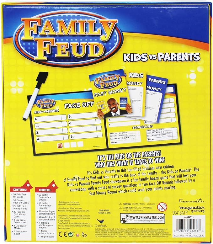 Steve Harvey Family Feud Kids Vs Parents Edition Family Party Game Ages 8 and up