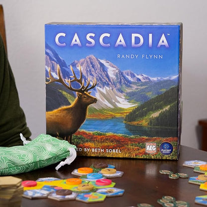 AEG &amp Flatout Games | Cascadia - Award-Winning Board Game Set in the Pacific Northwest | Easy to Learn | Quick to Play | Ages 10+