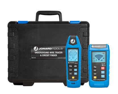 Jonard Tools WCT-700 Underground Wire Tracer and Circuit Finder- Trace Cables Up to 7 ft Underground, 1000 ft Long, Dual Backlit LCD Screens, Adjustable Sensitivity, CAT III 600V Rating