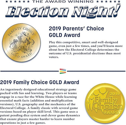 Election Night! A Super Fun Way to Learn Essential Math Geography and Civics While Strategizing Your Way to The White House. Updated Electoral College Game Board for 2024!