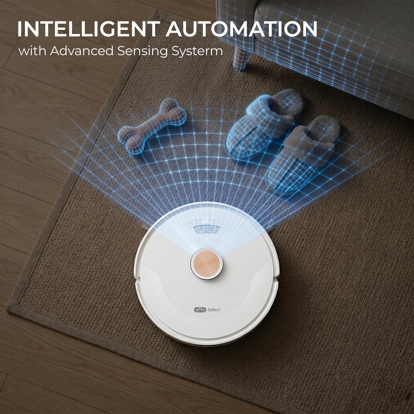 Robot Vacuum and Mop Combo with Smart Mechanical Arm, 10000Pa Suction, Smart Mapping, Obstacle Avoidance, Self-Charging, WiFi App & Alexa, 150 Mins Runtime, For Pet Hair, Floors, Carpets, Home Office