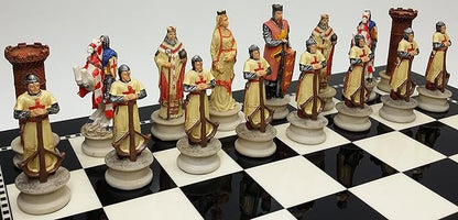Medieval Times Crusades Chess Men Set Arabians vs Christians Crusade - NO Board