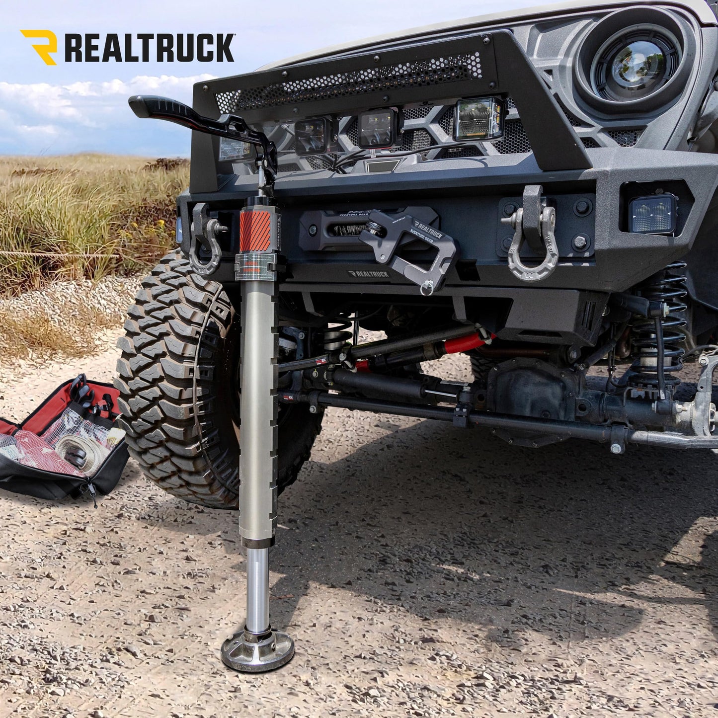 Go Rhino XG-RJ50010B El Gato EG1 Hydraulic High-Lift Recovery Jack, Black