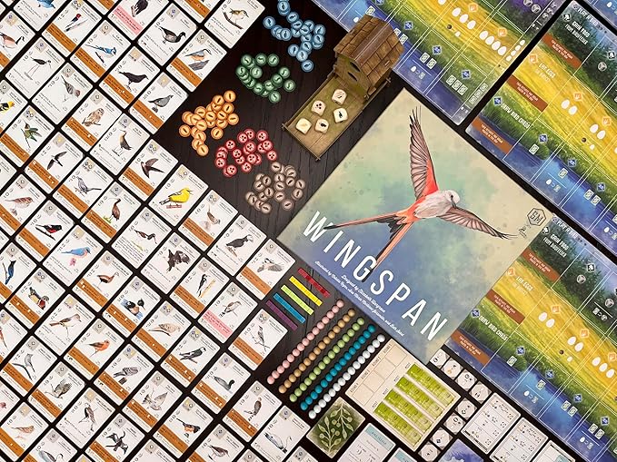 Stonemaier Games: Wingspan (Base Game) by Elizabeth Hargrave | A Relaxing Award-Winning Strategy Board Game About Collecting Birds for Adults and Family | 1-5 Players 70 Mins
