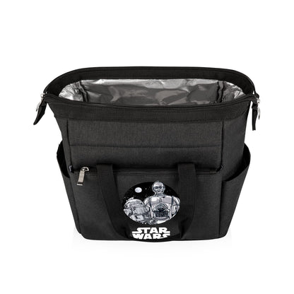 PICNIC TIME Star Wars Droids On The Go Lunch Bag, Soft Cooler Lunch Box, Insulated Lunch Tote, Leak-Resistant Work Lunchbox, Reusable Thermal Cooler Bag, (Black)