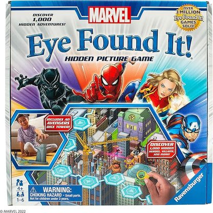 Ravensburger Marvel Eye Found It! Board Game - Engaging Puzzle Game for Kids and Adults | Features Beloved Marvel Characters | Encourages Memory and Observation Skills | Ideal Gift for Marvel Fans